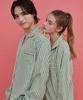 [OFF HOUR] Minty Stripe Long-Sleeve Pajama Set (2-Piece) [Shipped from Korea] 100% Authentic