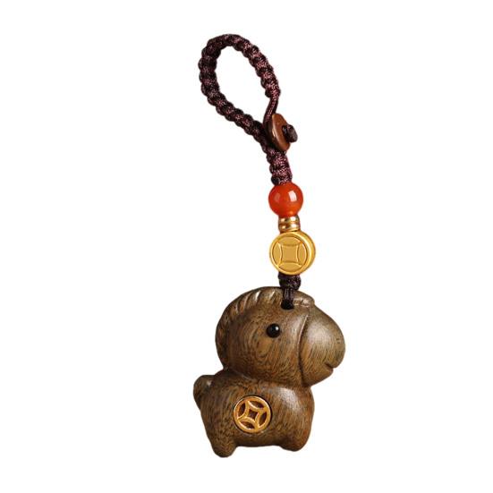 Schlüsselanhänger Anhänger Holzpferd Charm Schlüsselanhänger Autoschlüssel Tasche Schlüsselanhänger Dekorative Handgefertigte Holz Schlüsselanhänger