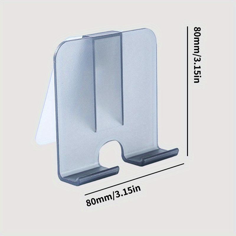 

Регулируемый настенный держатель для телефона из АБС-пластика, самоклеящийся кронштейн без сверления с несколькими углами обзора, прочный и легкий, идеально подходит для спальни чёрный