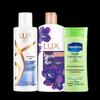lux Travel Set: Hydrating Anti-Dandruff Shampoo, Shower Gel & Body Lotion