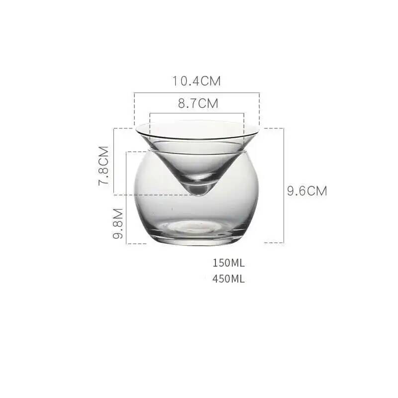 

2022 Unique Cocktail Glass Fancy Restaurant Artistic Conception Dry Ice Set Molecular Gastronomy Container Martini Smoothie Cup 100-1000ml