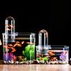 Klar Sicht Unterdruck Fischbecken Platzsparend Kunststoff Schwebend Schreibtisch Fischbecken Bruchsicher Kleines Goldfischglas