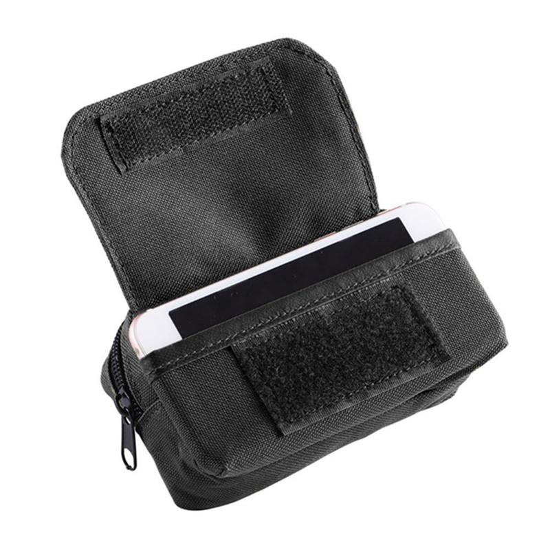 

Нейлонова тактична поясна сумка для відпочинку на природі, полювання, кемпінгу, Edc, інструменти, сумка 6,5 дюйма, чохол для мобільного телефону, ремінь Molle, поясна сумка, кишеня чорний