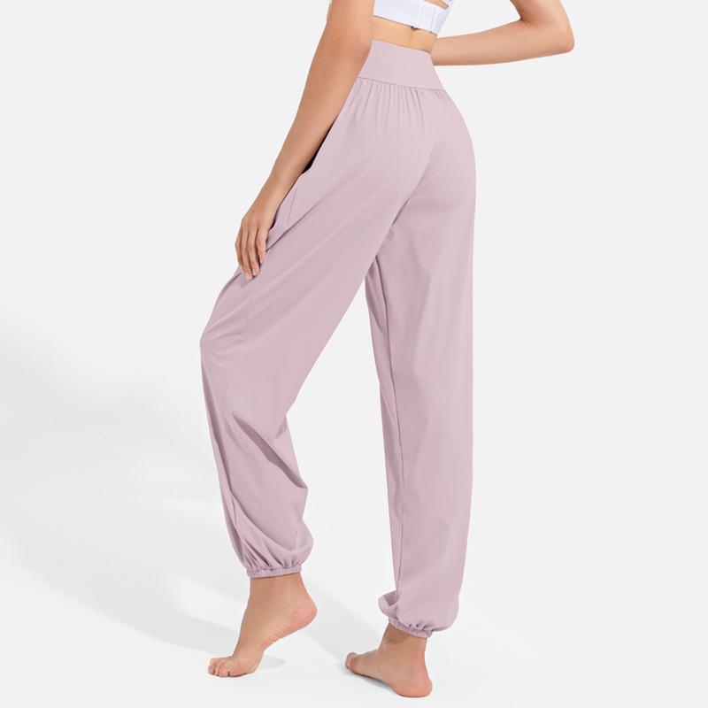 

Женские широкие штаны для йоги: Облегающий фасон Lantern, естественная драпировка, высокая талия, повседневная одежда для танцев и фитнеса. Extra Large