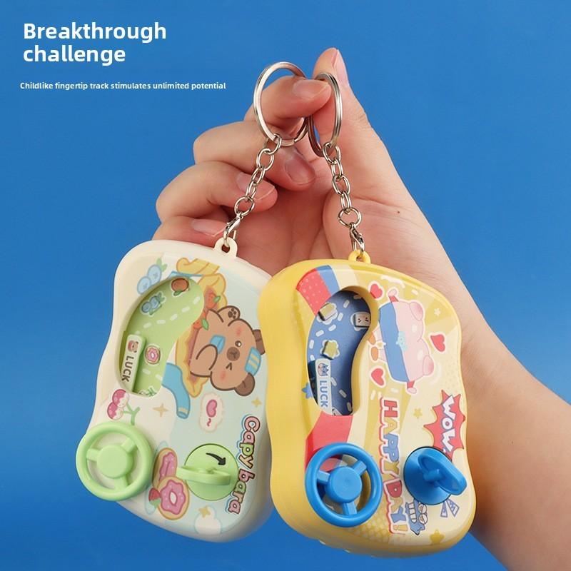 Bear Capybara Cute Cartoon Printed Steering Wheel Challenge Game Pendant Console