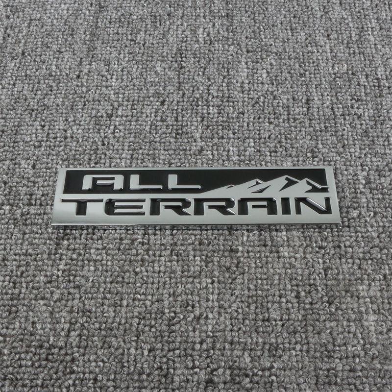 1Pc Applicable to Chevrolet pickup truck modifications with the ALL TERRAIN logo, all-terrain off-road vehicle decals, snow mountain metal stickers