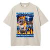Hip Hop Retro T Shirt Vintage Washed Cotton T-Shirt Animals Graphic Tee Casual Streetwear Spring Summer Fall