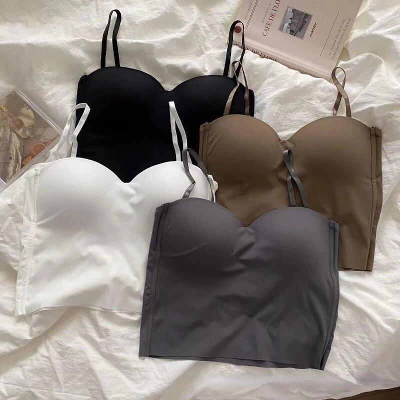 Hight Street Elegantní Jednolité Nová Košilka Ženy Bez ramen Sexy krása Štíhlá košilka Dámská korejská móda Vintage topy 2024