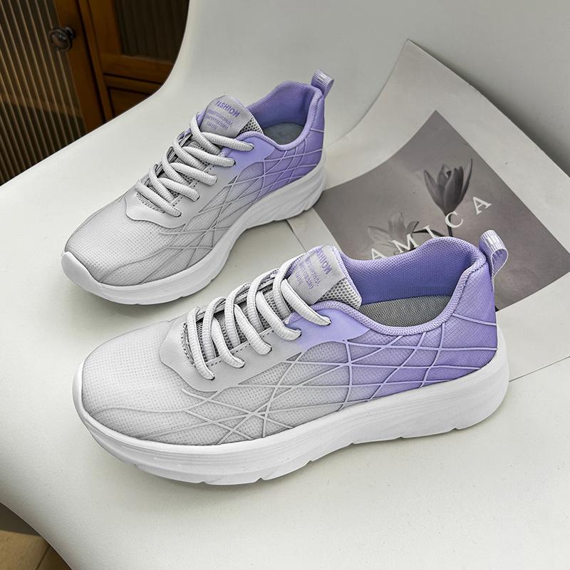 Women's Lightweight Sneakers Breathable Outdoor Running Sports Shoes Lace Up Shoes