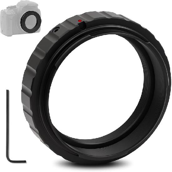 Astromania T2 T Ring Adapter with 42mm Diameter Thread Compatible with Canon EOS DSLR/SLR Camera, Metal T-Mount Telescope Camera Adapter for