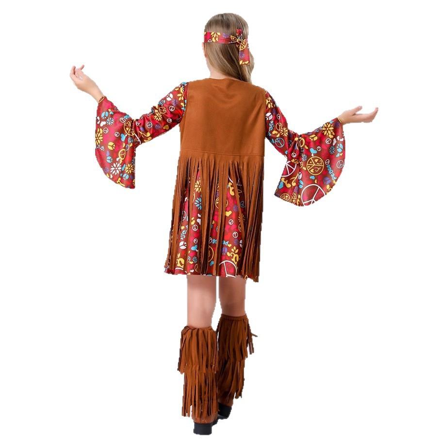 Halloween Vintage 70 Disco Hippie Costume Tassel Hip Hop Costume Rock Costume