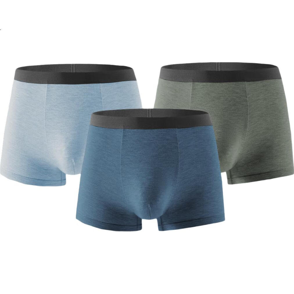 Yuejili Comfortable Men's Underwear, 7A Antibacterial Breathable Modal Crotch Boxer Briefs for Men, Sports All-Season Underwear, Gift for Boyfriend