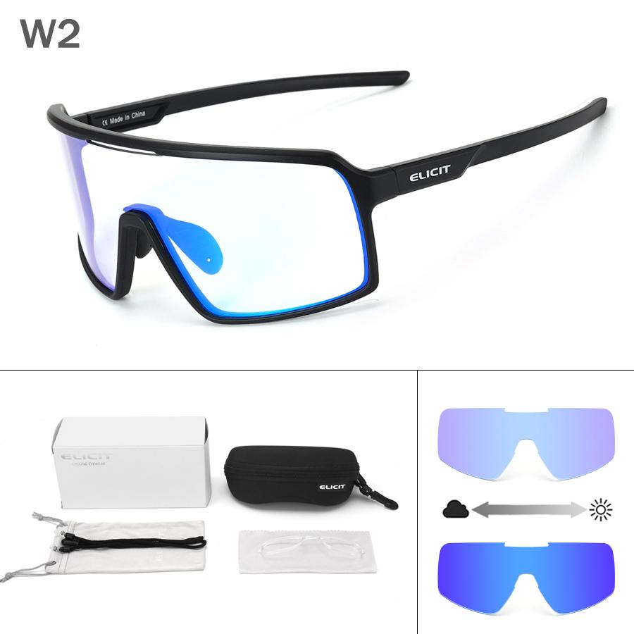 Photochrome Radbrille Sonnenbrille Herren Damen Mountainbike Rennrad Brille UV400 Fahrradfahren Outdoor-Sport Wandern Goggles