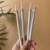 1818 White Waterproof Non-Smudge Pull-String Eyebrow Pencil and Eyeliner with Tear-Off Paper Wrapper