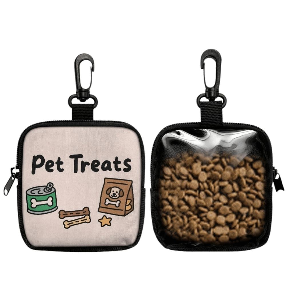 

PVC Canvas Dog Training Rewards Bag Clear Coin Purse Mini Snack Bait Bag for Training Pet Treats