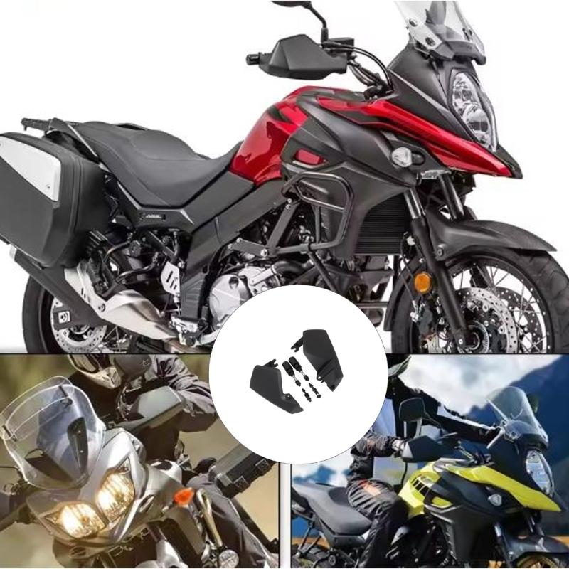 Motorcycle Hand Guards Windproof Anti Skid Protection PP Aluminum Iron Construction Quick Installation No Tools Needed