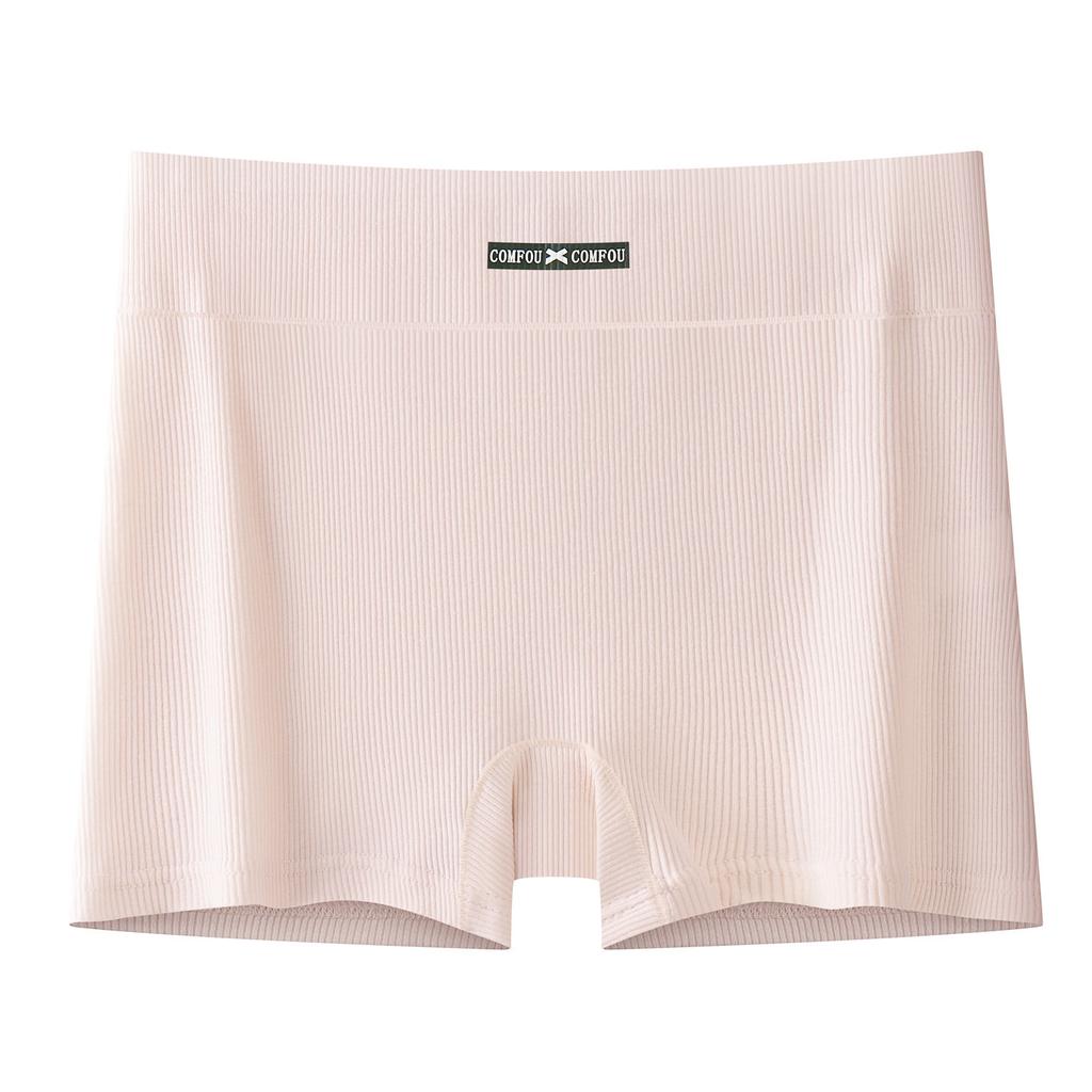 Women's Spring Summer 10A Antibacterial Thread Pure Cotton Anti Tarnished Non Curled High Waist Flat Angle Briefs