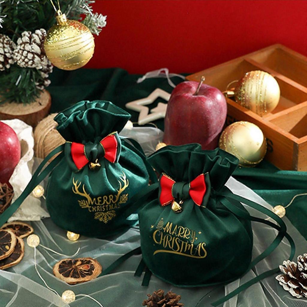 Velvet Drawstring Bags Christmas Gift Bag Jewelry Pouches for Wedding Favors
