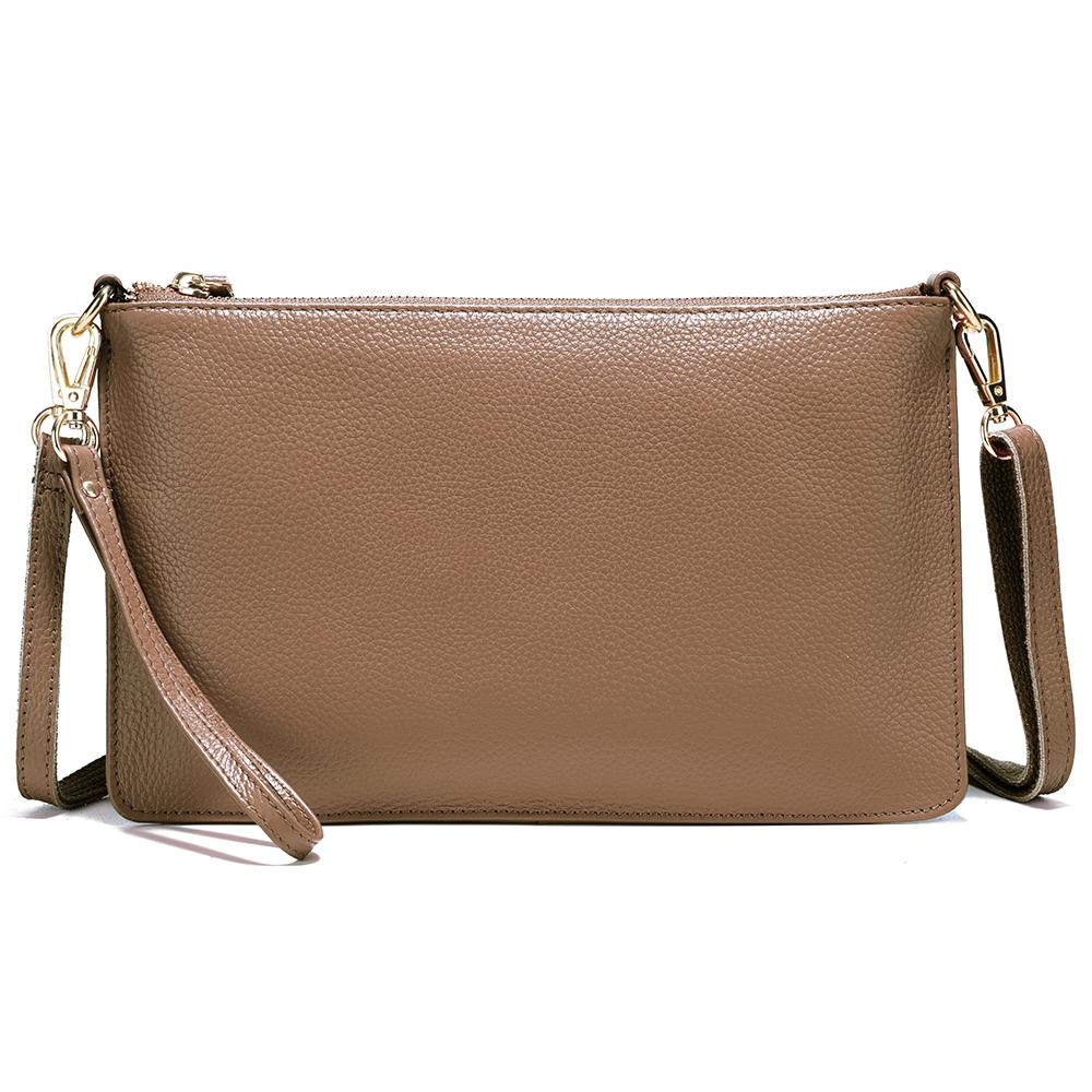 Zency Kvinner Skulderveske Myk Skinn Håndveske Clutch