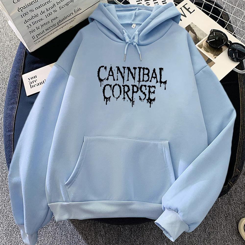 

CANNIBAL CORPSE Толстовки з літерним принтом Жіночий/чоловічий одяг Повсякденні пуловери з довгим рукавом і капюшоном Feminino Winter Sudadera Top XXL