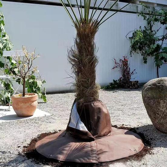 Tre Rotbeskytter Vinterbeskyttelse Plantedekke Frostbeskyttelse Termisk Tre Rotdeksel med Snøring for Kaldt Vær Palmetrær