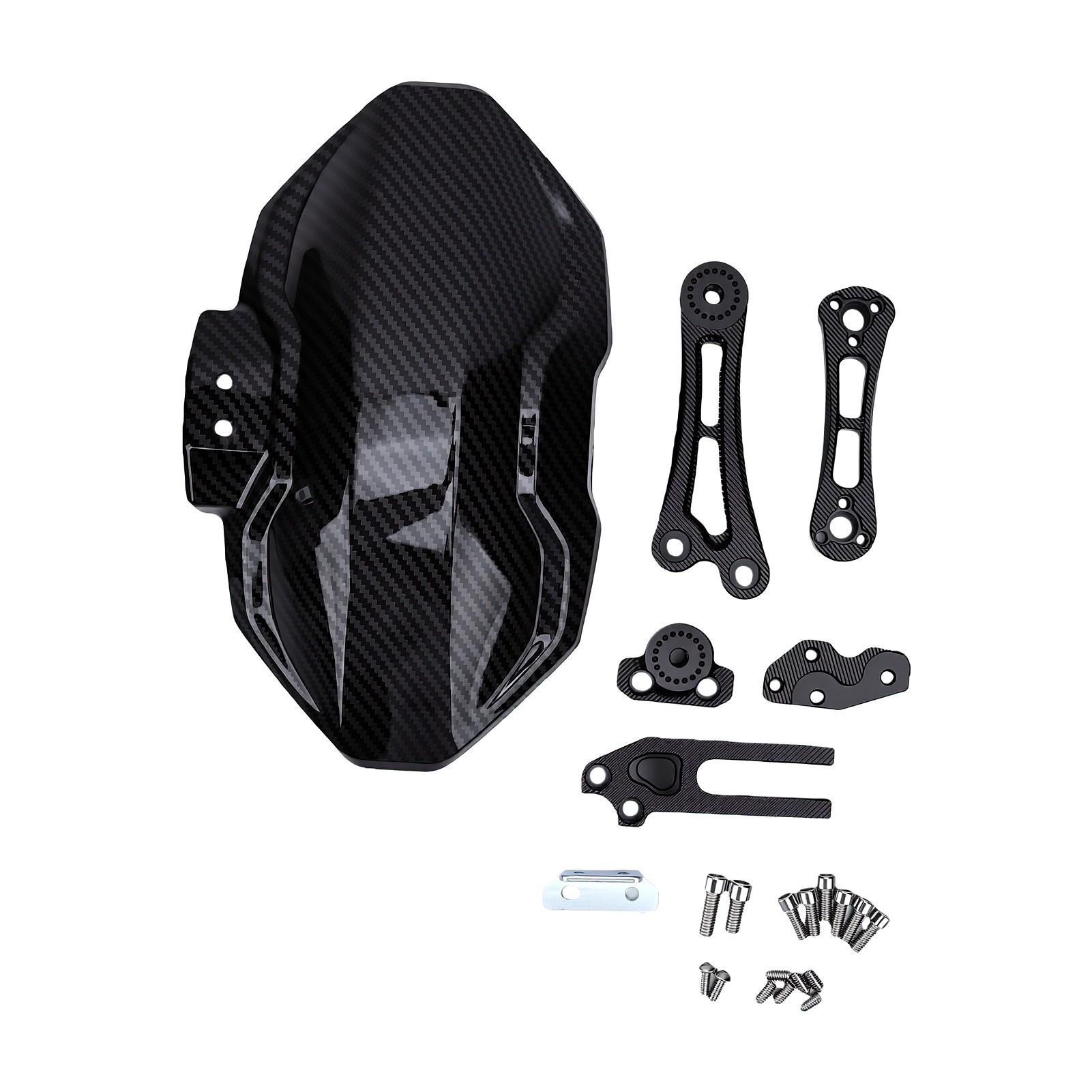 Motorrad Hinterradkotflügel Carbon   Legierung Motorrad Hinterrad   Schutzblech Schutz für Elektrofahrrad Schwarz black