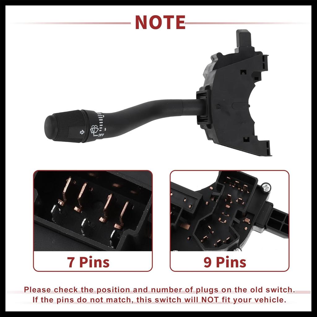 Steering Column Turn Signal Switch Lever Multifunction Combination Switch for Ford F-150 F-250 Bronco No.F3TZ13K359B Durable Material