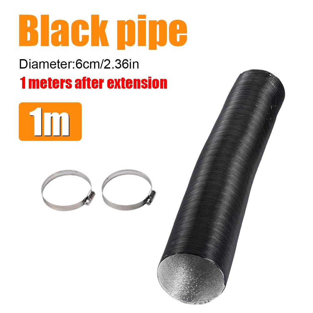 

Диаметр 60 мм Дизельный парковочный отопитель Воздуховод Воздуховод Труба Шланг Черный Для Webasto Eberspacher Отопитель Автомобиль Дом на колесах Автомобильные аксессуары