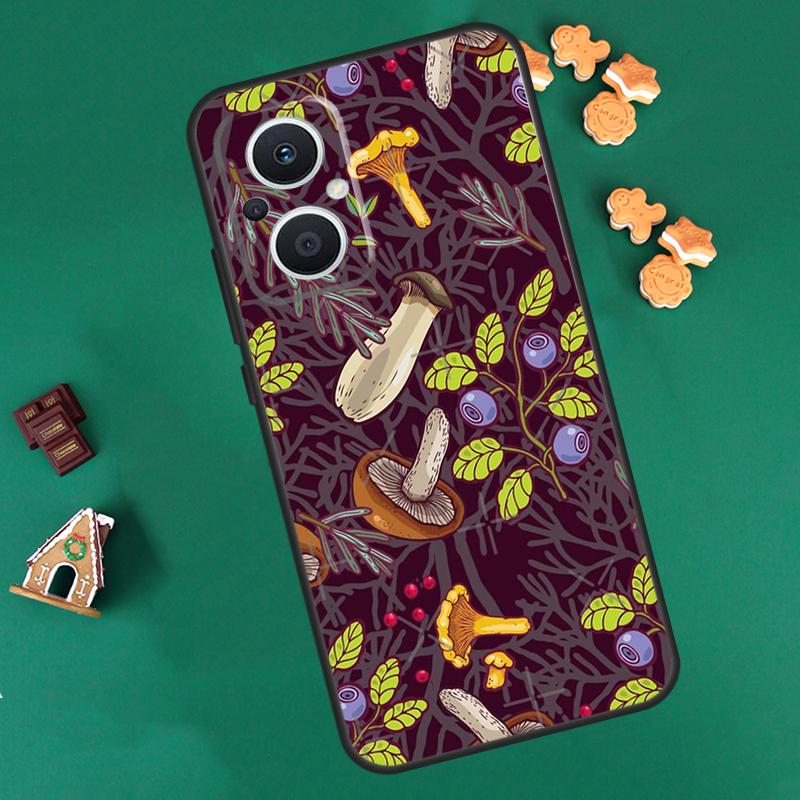Mushroom Forest Case For OPPO Reno 14 13 12 11 F 10 Pro 8T 8 7 Lite Cover For OPPO Find X8 X6 X5 X9 Pro Coque