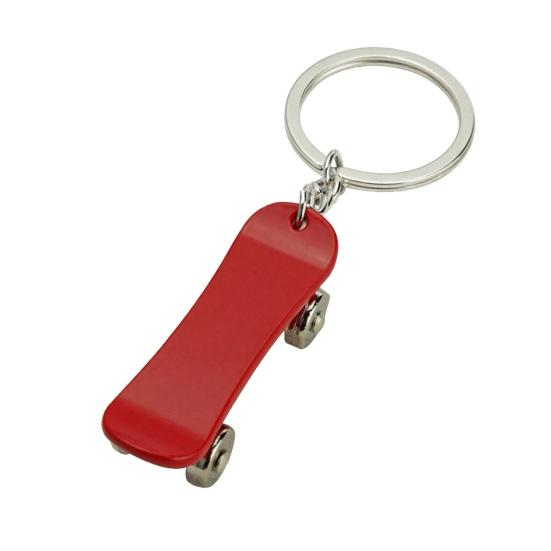 Skateboard Keychain Pendant Fingertip Decompression Keychain Portable Cool Skateboard Keychain for Skateboard Lovers