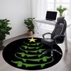 1 Stück Dackel Weihnachtsbüro Runder Teppich, Matte Geeignet Für Büro, Unter Bürostühlen Schlafzimmer Wohnzimmer Heimdekoration, Zimmerdeko