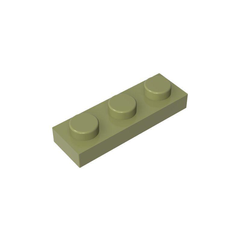 60pcs/lot MOC Bricks Plate 1x3 Compatible With 3623 Children's Toys DIY Building Block Particles Plate Technical Toy