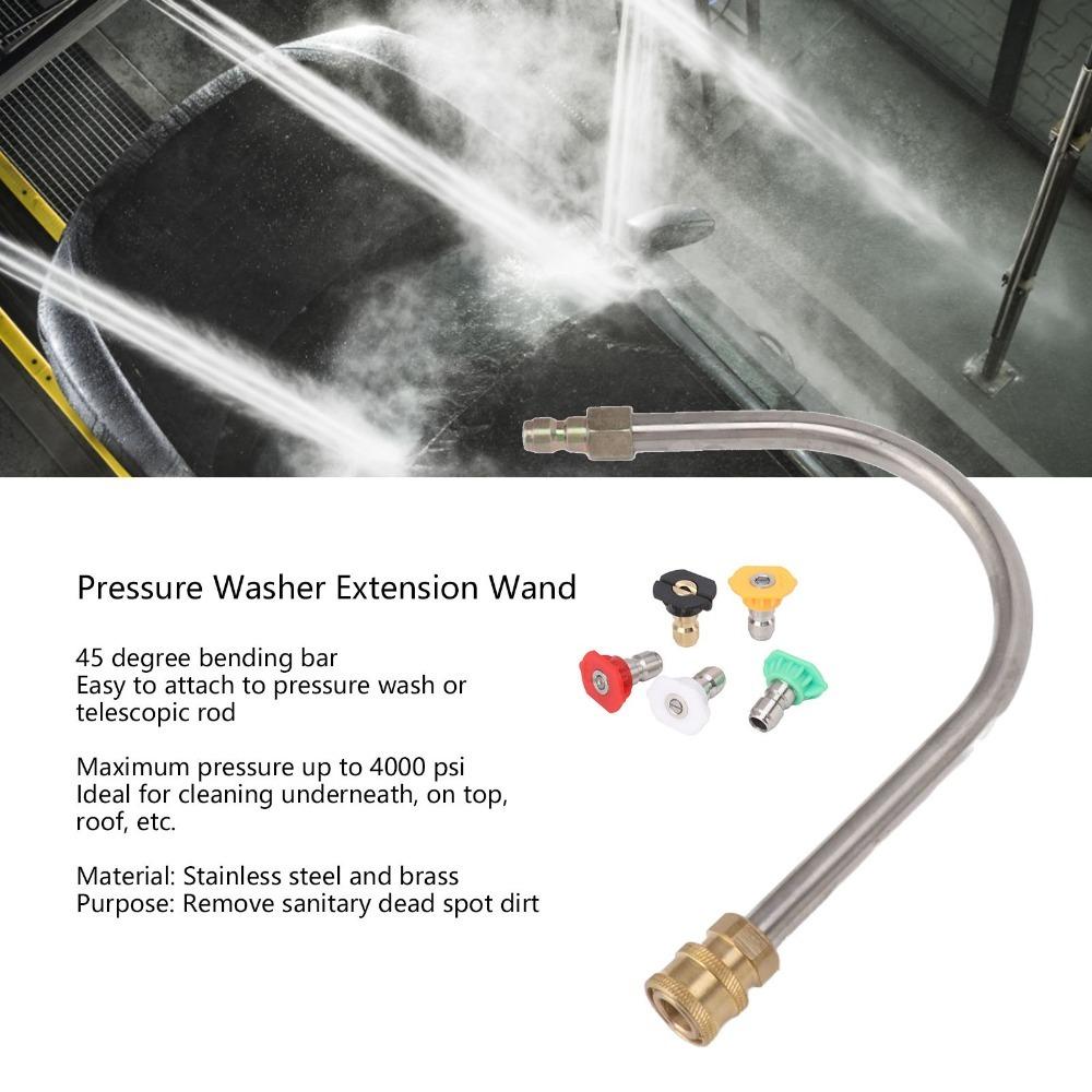 5000psi Pressure Washer Extension Wand U Shaped Pressure Washer Curved Rod  Gutter Washing