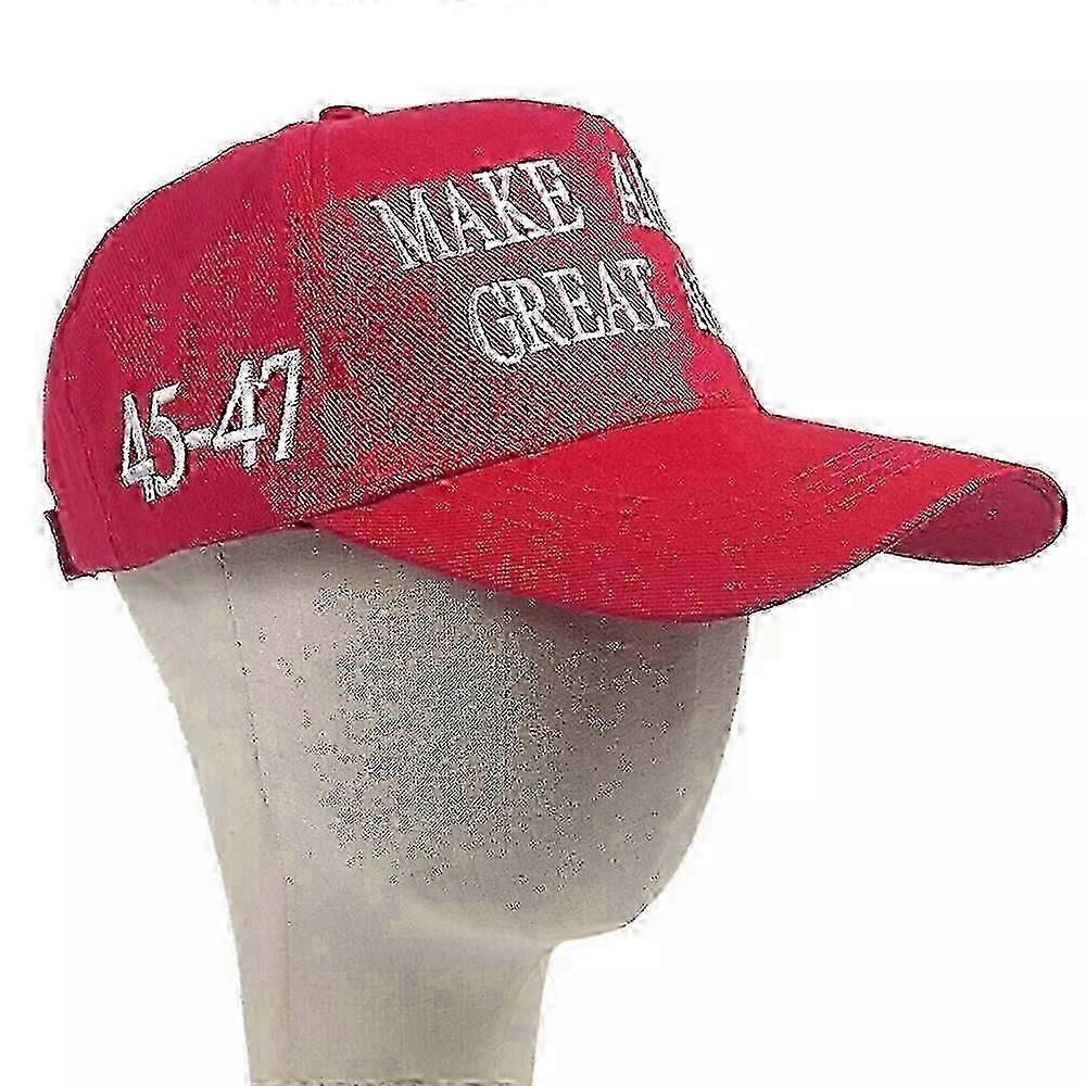 President Donald Trump 45-47 Hat 2024 Make America Great Again Maga Red Mesh