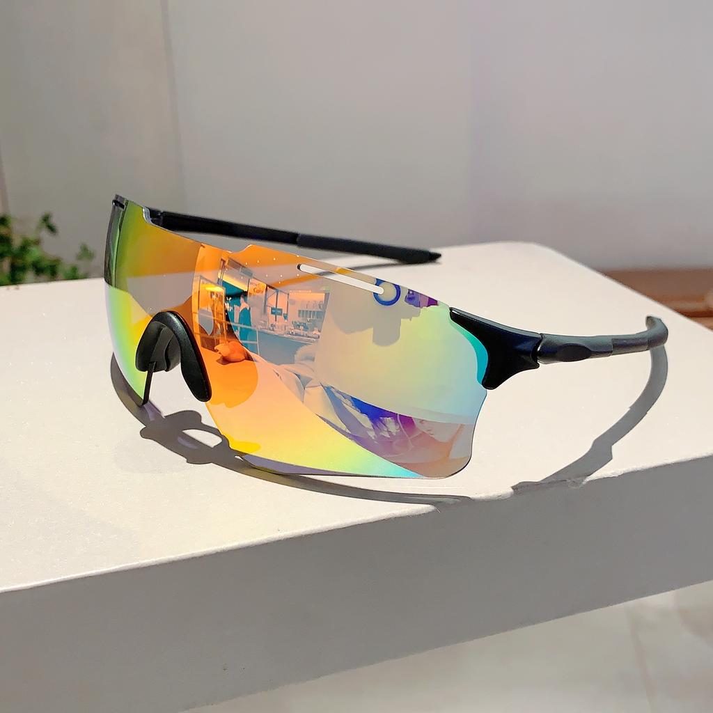Übergroße Sportbrille Neue Spiegel Outdoor Radsportbrille für Herren Trendige Punk-Mode UV400 Schutz Sonnenbrille