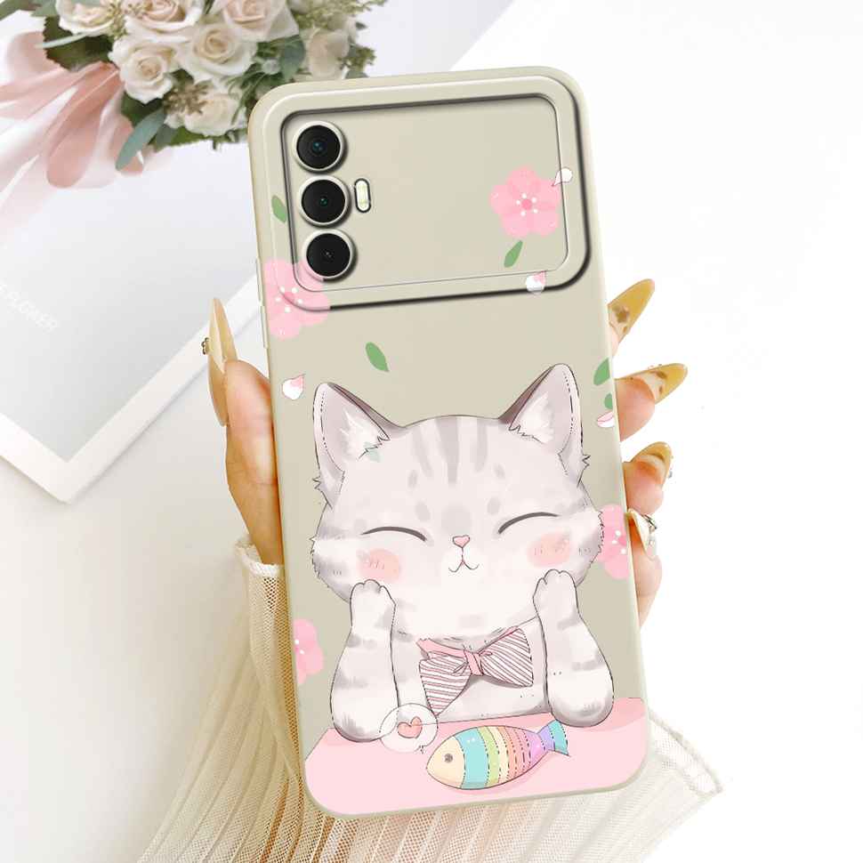 For Tecno Spark 8 Pro KG8 Case Fashion Cartoon Animals Silicone Back Cover For Tecno Spark 8Pro 8 PRO 6.8" Phone Cases Coque