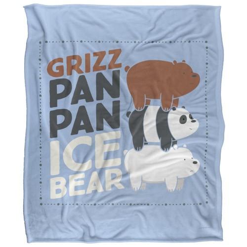 We Bare Bears Silky Grizz Supersoft Blanket