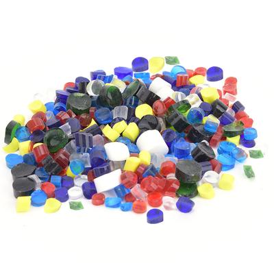 Vetro Millefiori Colore Misto Fusione Termica Smalto Colorato per Decorazione Kit Blocco di Vetro a Fusione Calda