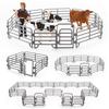 Bauernhof-Szene PVC-Tiergehege Modell mit Aufbau für Kinder und Sammler