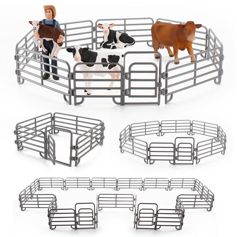 Bauernhof-Szene PVC-Tiergehege Modell mit Aufbau für Kinder und Sammler