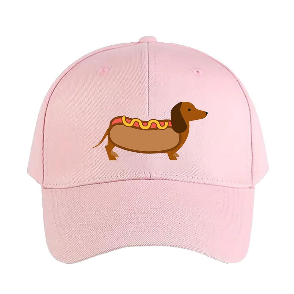 Hotdog Weiner Dog Woman Man Summer Baseball Cap Adjustable with Curved Brim Duckbill Cap Protection Sun Hats