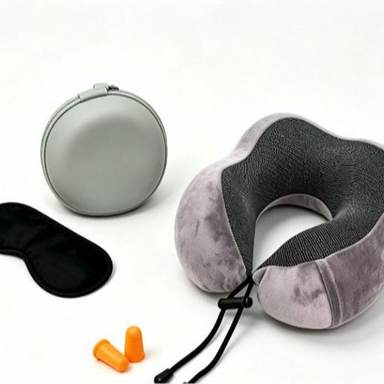 Slow Rebound Memory Foam U-Shape Neck Pillow for Travel