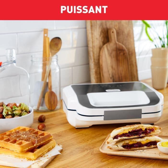 Gaufrier / croque-monsieur Tefal SNACK XL 2 JEUX DE PLAQUES GAUFRES &amp; CROQUE-MONSIEUR 850 W SW701110