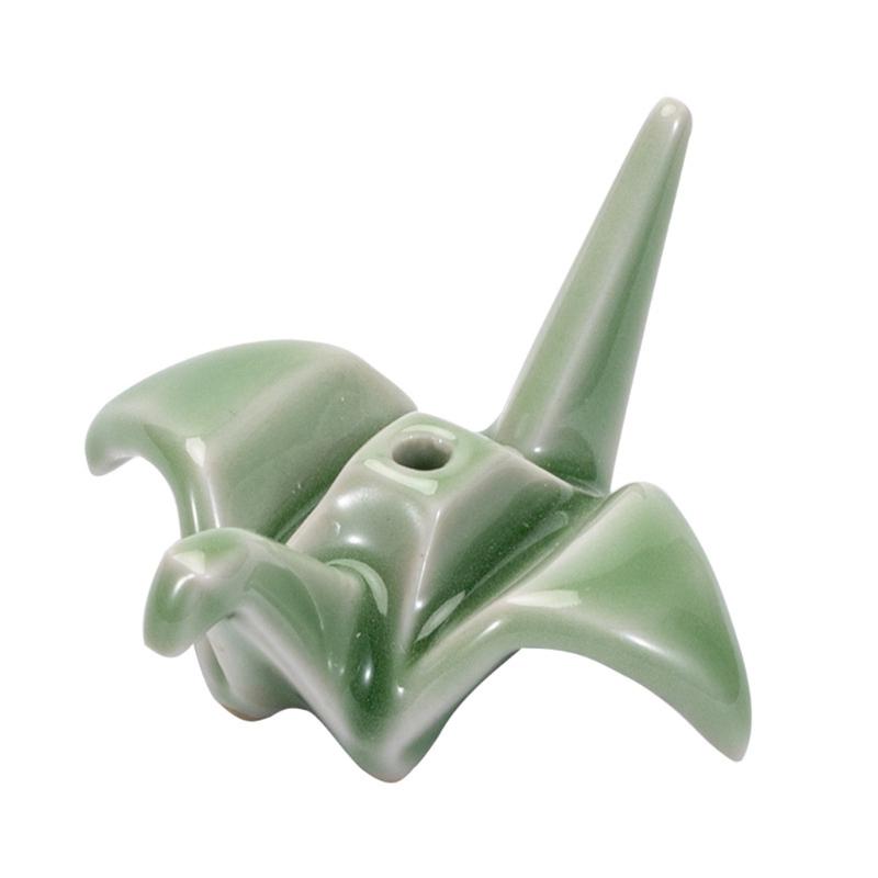 

Artistic Porcelain Paper Cranes Shape Scent Stick Holder Perfect For Meditations And Relaxation Bedroom Decoration 1
