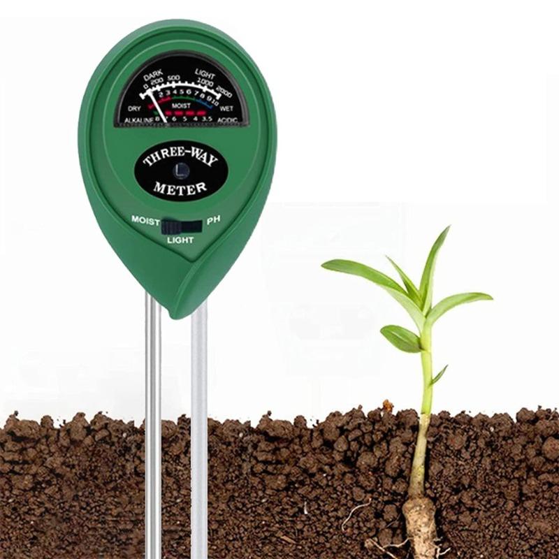 Plant Moisture Meter Soil Moisture Light PH Tester Soil Probe Test Kits for Indoor Outdoor Plant Care, Hydrometer for Plants