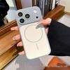 Magnetic iPhone 17 Pro Max Case: Skin-Feel, Contrasting Colors, Fits Apple 16, Large Window Protection.