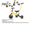 Kids Trike Balance Bike, Toddler Tricycle with Push Handle for 1-3 Year Old, 2 In 1 Kid Bike Birthday Gift and Toy Boys Girls, Adjustable Handlebars
