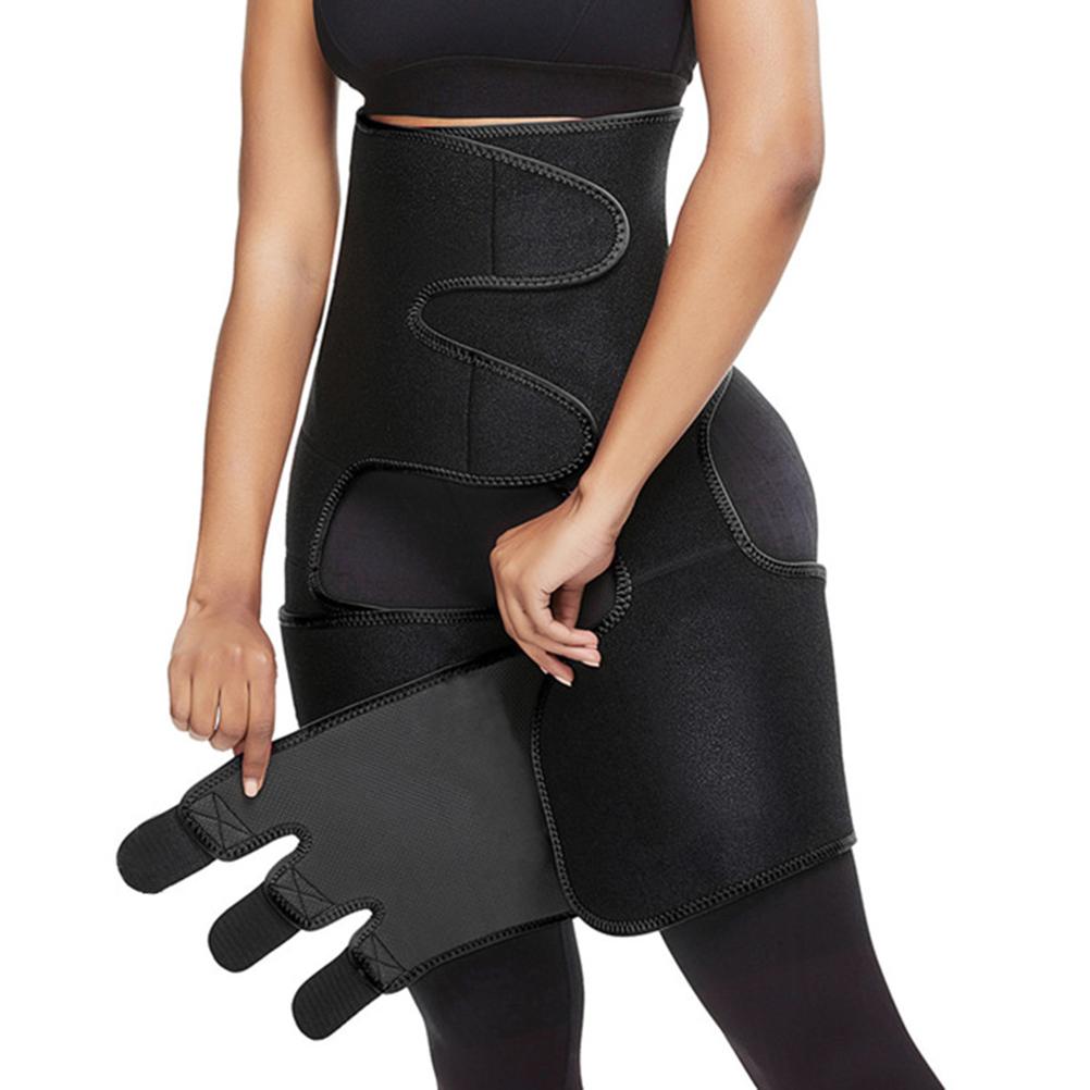 Verstellbarer Neopren-Schlankheitsgürtel Damen Körper Bein Former Gewichtsverlust Fettverbrennung Taillengürtel Workout Oberschenkelformer