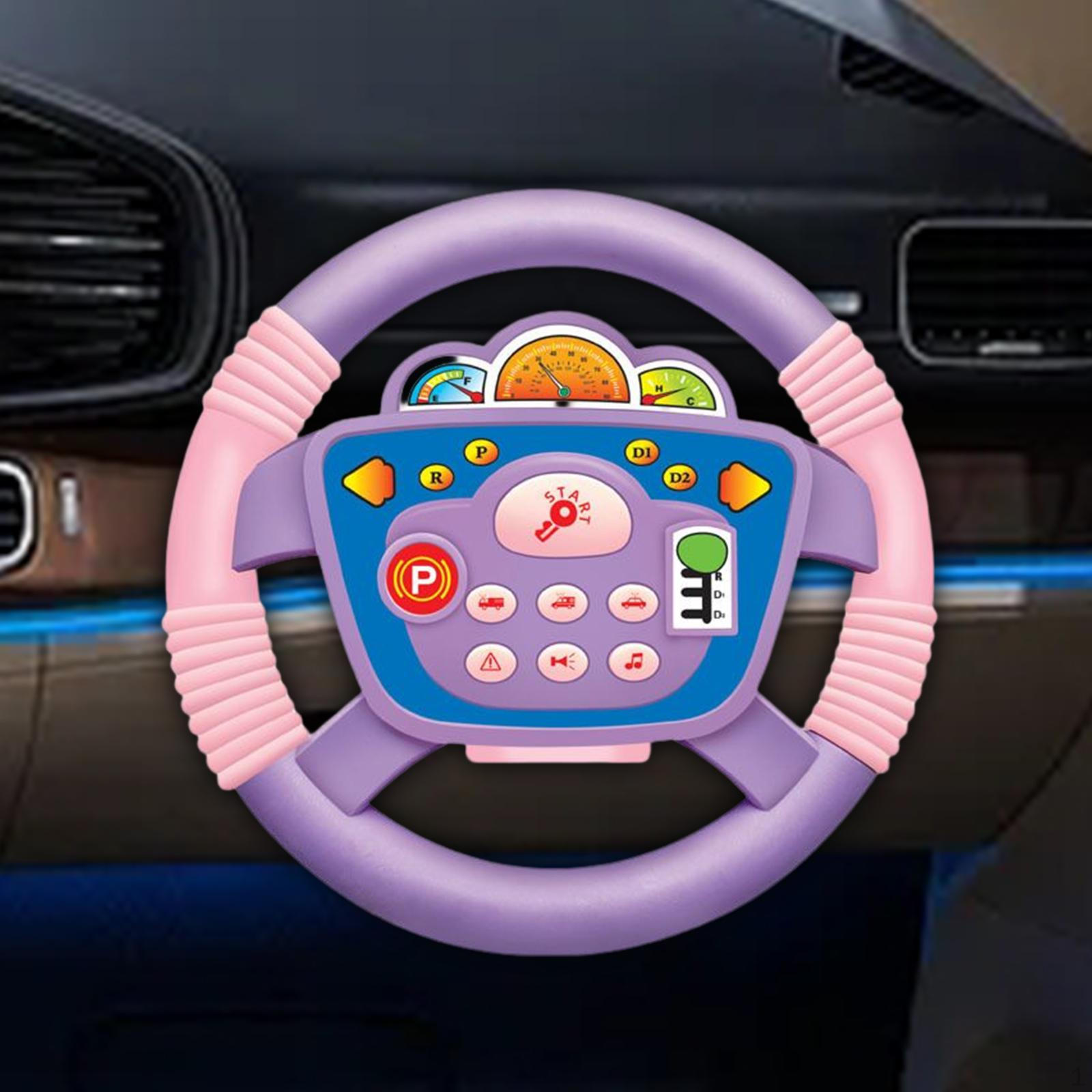 

Іграшка-симулятор керма для автомобіля, Гра в водіння, Водій, Весела активність, Смішна, Портативна, Навчальна рожевий