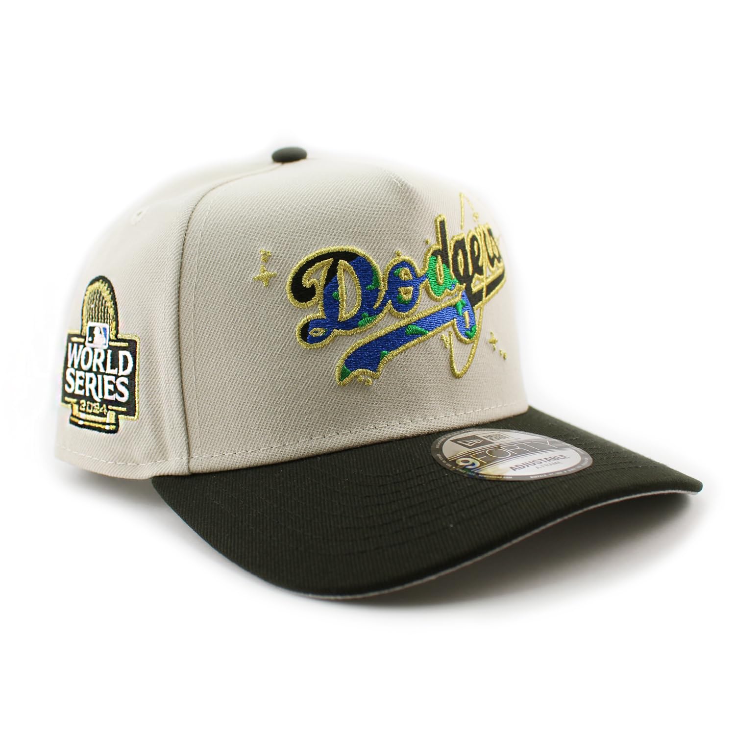 

2024 World Series Champion New Era 2Tone Snapback Cap in Stone This 9FORTY Snapback cap features the Los Angeles 2024 World Series Also featuring